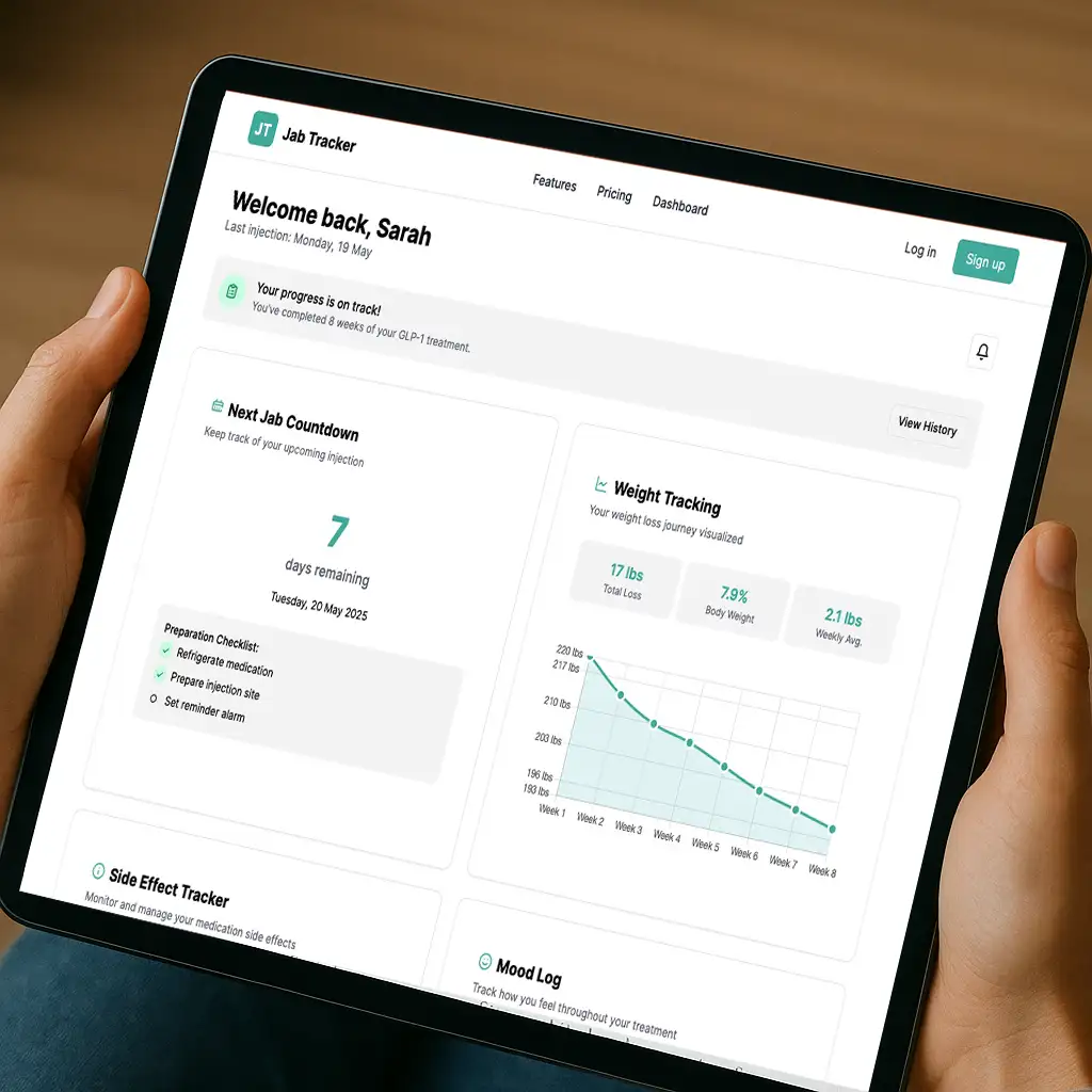 Jab Tracker app preview
